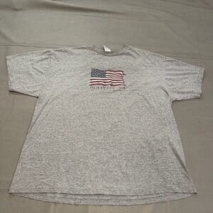 VTG Y2K 90s OLD NAVY 99 Men XXL T Shirt Gray Flag Skate Grunge Single Stitch5309